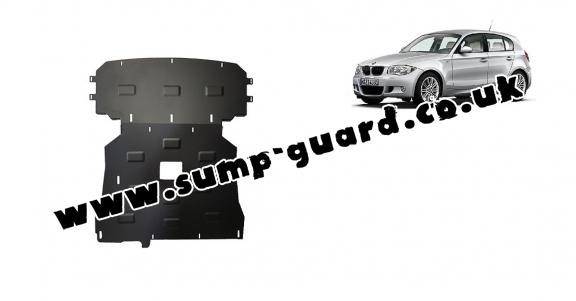 Steel sump guard for BMW Seria 1 E81;E87