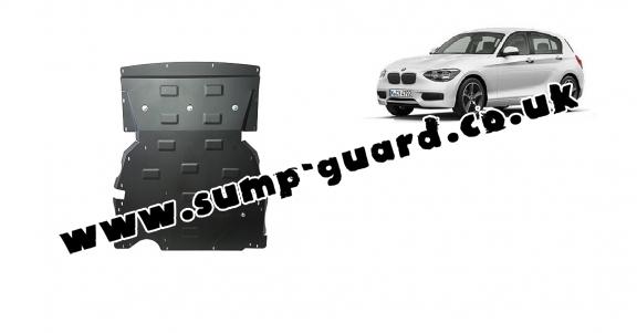 Steel sump guard for BMW Seria 1 F20/F21