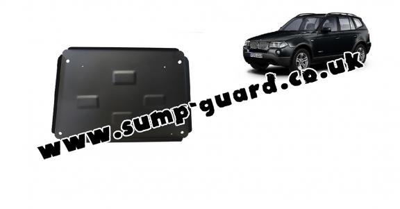 Steel sump guard for BMW X3