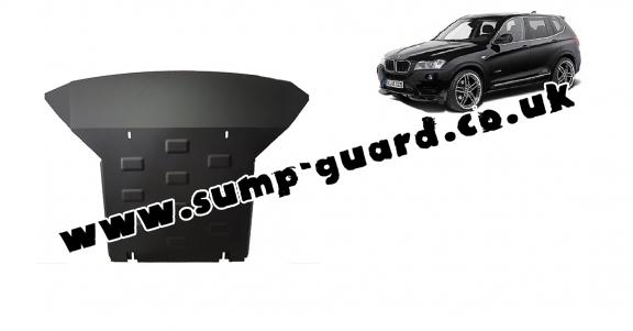 Steel sump guard for BMW X3 - F25