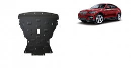 Steel sump guard for BMW X6