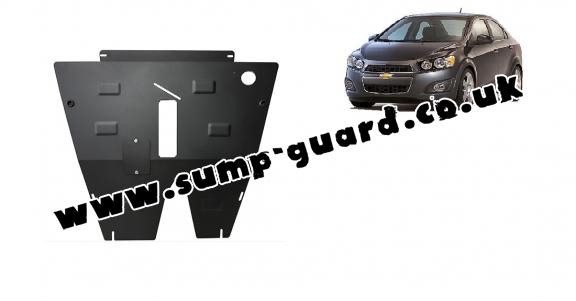 Steel sump guard for Chevrolet Aveo