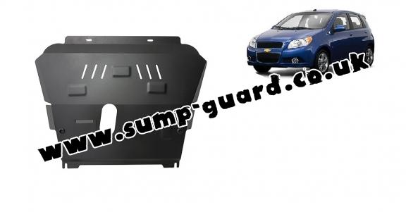 Steel sump guard for Chevrolet Aveo