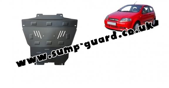 Steel sump guard for Chevrolet Kalos