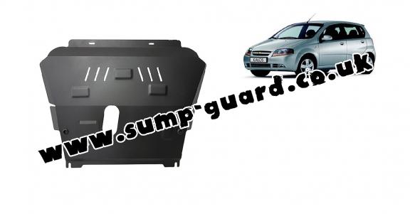 Steel sump guard for Chevrolet Kalos