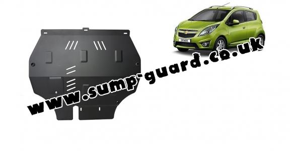 Steel sump guard for Chevrolet Spark