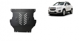 Steel sump guard for the protection of the engine and the gearbox for Chevrolet Trax