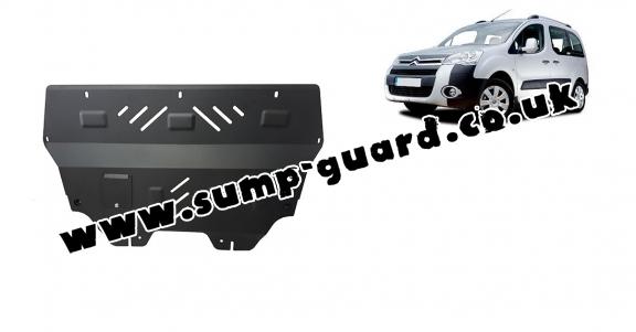 Steel sump guard for Citroen Berlingo