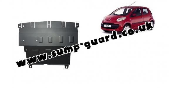 Steel sump guard for Citroen C 1