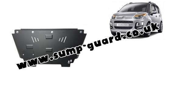 Steel sump guard for Citroen C3 Picasso