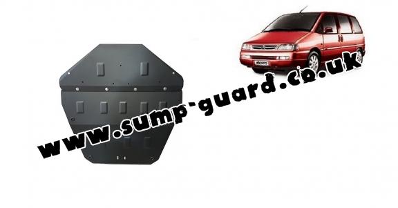 Steel sump guard for Citroen Evasion