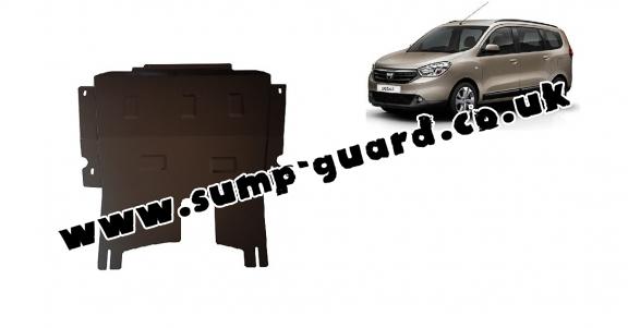 Steel sump guard for Dacia Lodgy