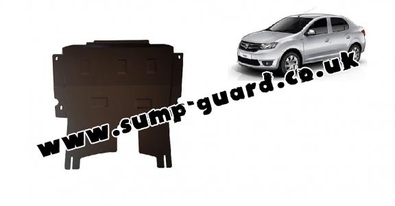 Steel sump guard for Dacia Logan 2