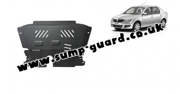 Steel sump guard for Dacia Logan 1