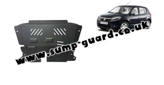 Steel sump guard for Dacia Sandero