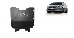 Steel sump guard for the protection of the engine and the gearbox for Fiat Bravo
