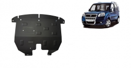 Steel sump guard for the protection of the engine and the gearbox for Fiat Doblo