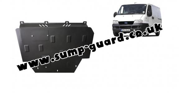 Steel sump guard for Fiat Ducato