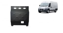 Steel sump guard for Fiat Ducato