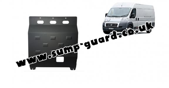 Steel sump guard for Fiat Ducato