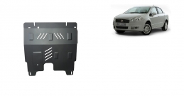 Steel sump guard for Fiat Linea