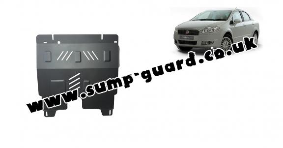 Steel sump guard for Fiat Linea