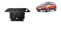 Steel sump guard for the protection of the engine, gearbox and differential for Fiat Palio