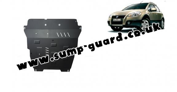 Steel sump guard for Fiat Sedici