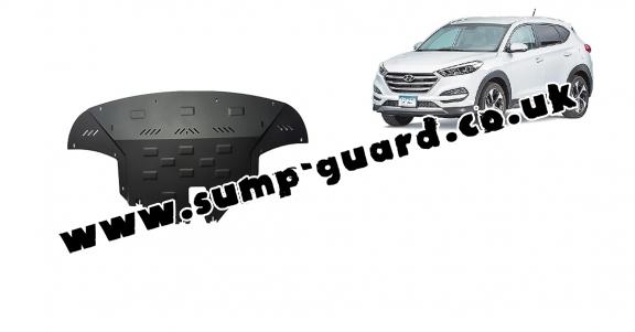 Steel sump guard for Hyundai Tucson