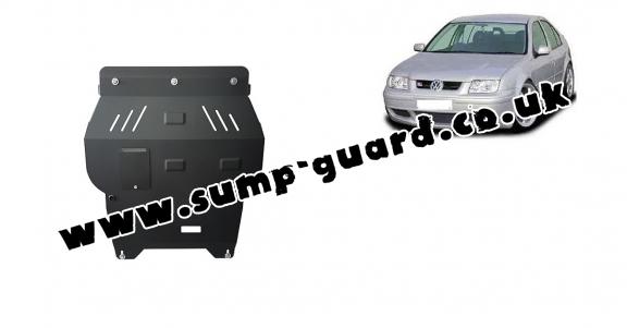 Steel sump guard for VW Bora