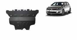 Steel sump guard for the protection of the engine and the gearbox for VW Golf 7 - manual gearbox