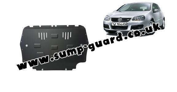 Steel sump guard for Vw golf mk5