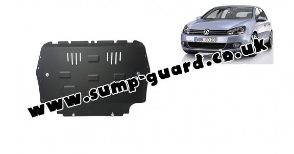 Steel sump guard for VW Golf 6