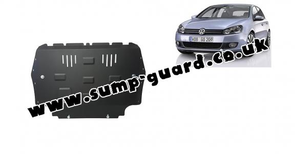 Steel sump guard for VW Golf 6