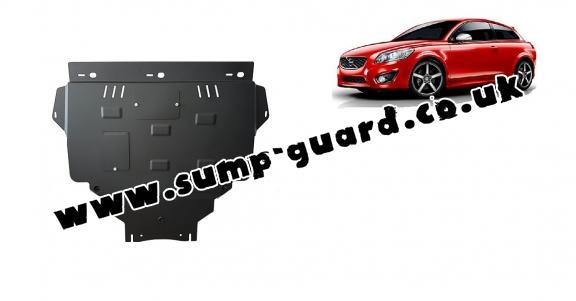 Steel sump guard for Volvo C30