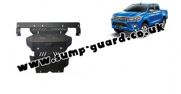 Steel sump guard for the protection of the engine and the radiator for Toyota Hilux Revo
