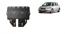 Steel sump guard for Skoda Fabia 2