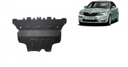 Steel sump guard for the protection of the engine and the gearbox for Skoda Octavia 3 - manual gearbox