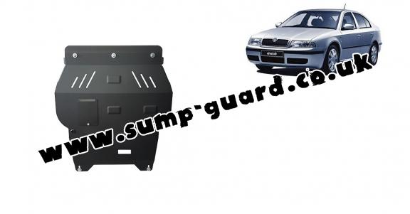 Steel sump guard for Skoda Octavia 1