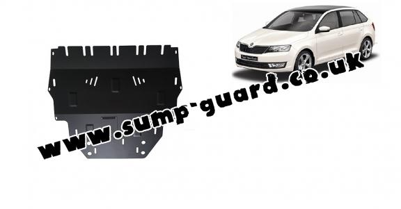 Steel sump guard for Skoda Spaceback