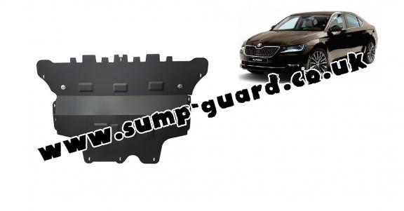 Steel sump guard for Skoda Superb - manual gearbox