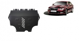 Steel sump guard for Skoda Superb