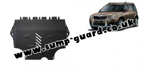 Steel sump guard for Skoda Yeti