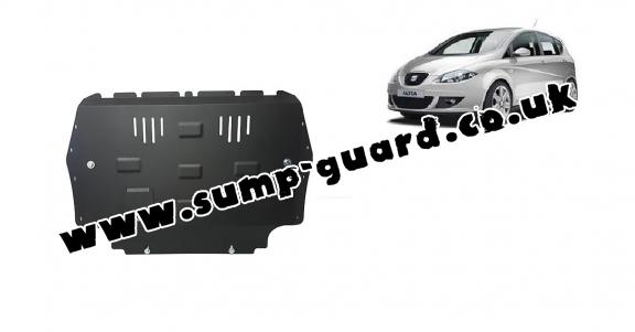 Steel sump guard for the protection of the engine and the gearbox for Seat Altea