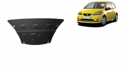 Steel sump guard for the protection of the engine and the gearbox for Seat Mii