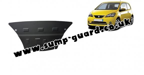 Steel sump guard for the protection of the engine and the gearbox for Seat Mii