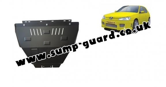 Steel sump guard for Peugeot 306