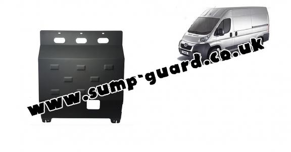 Steel sump guard for Peugeot Boxer