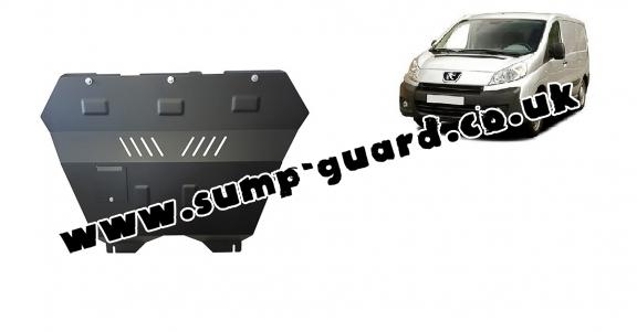 Steel sump guard for the protection of the engine and the gearbox for Peugeot Expert