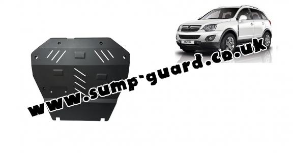 Steel sump guard for Vauxhall Antara